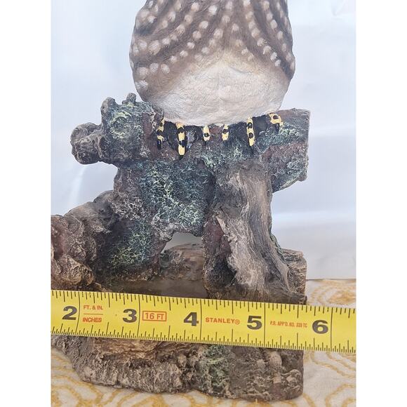 Realistic Wood Duck Figurine on Log Base- Hand Painted Wildlife Decor- Excellent - Picture 6 of 6